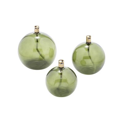 Peri Living Oljelampe-Round Green-Brass. Ø13