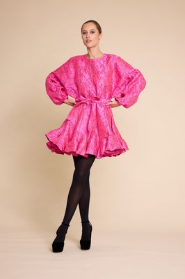 Poppi Metallic Dress ROSA